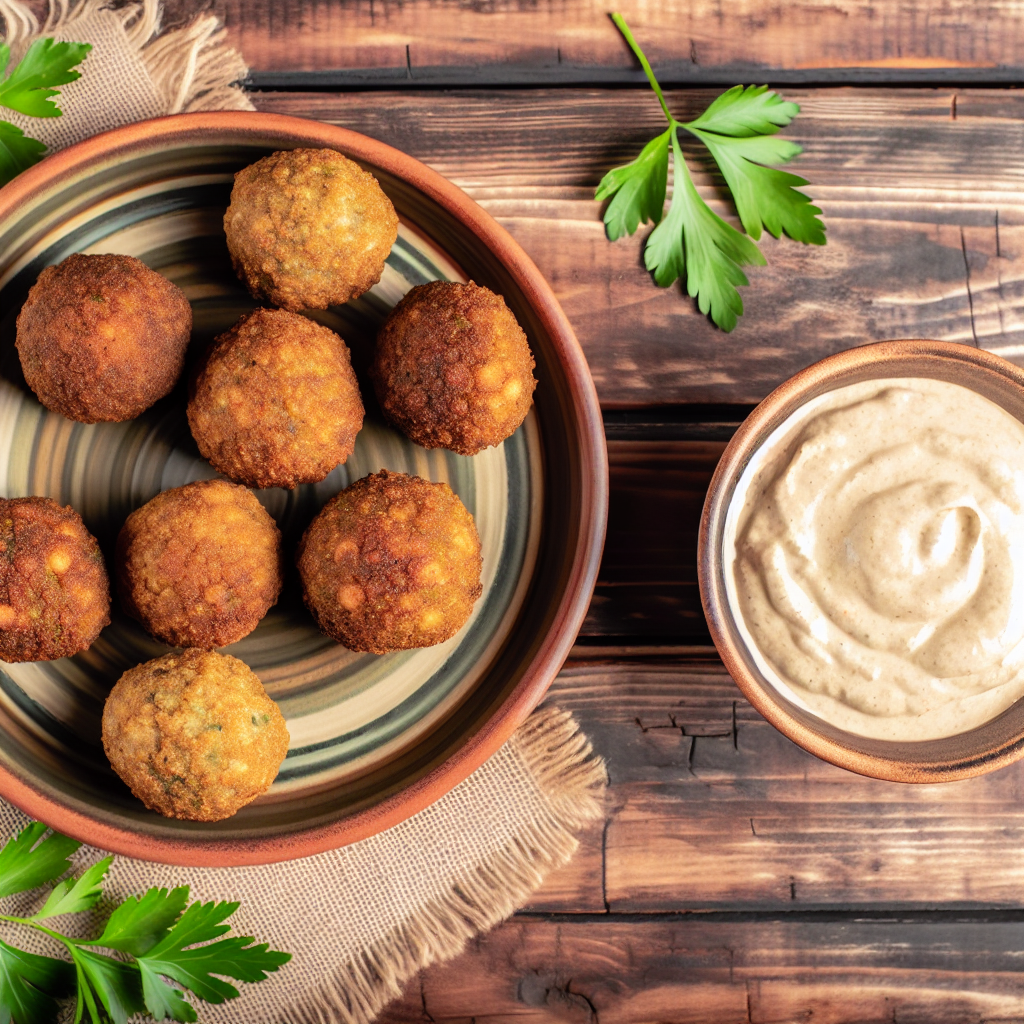 Falafel mit Tahini-Dip