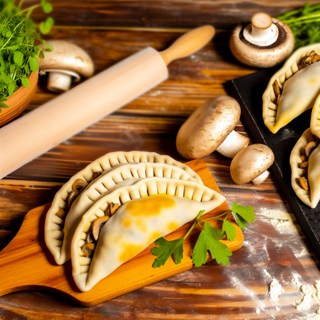 Vegane Empanadas mit Pilzfüllung