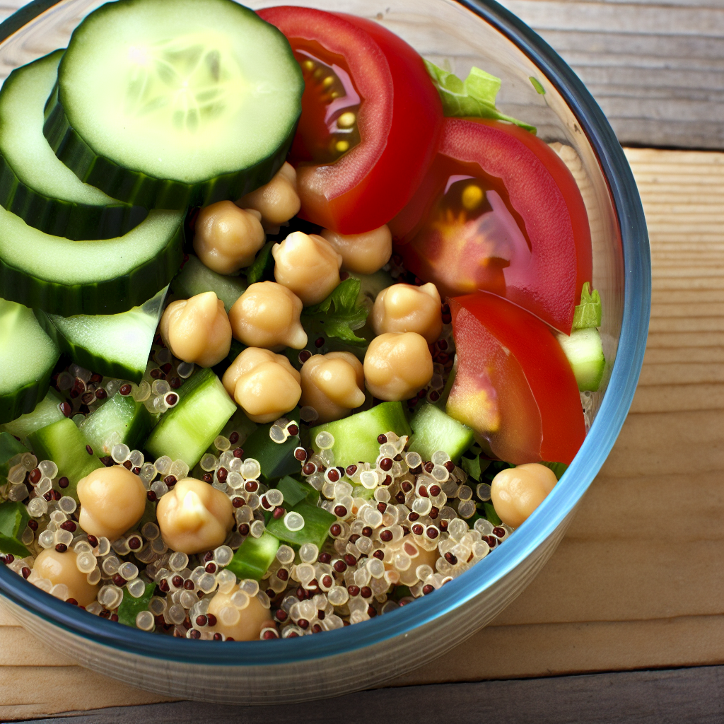 Einfacher Kichererbsen-Quinoa-Salat