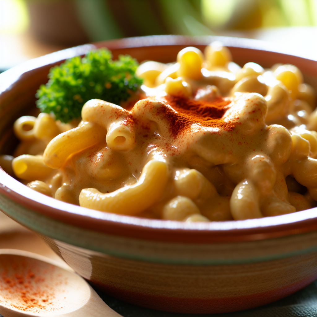 Vegane Mac and Cheese mit Cashew-Creme