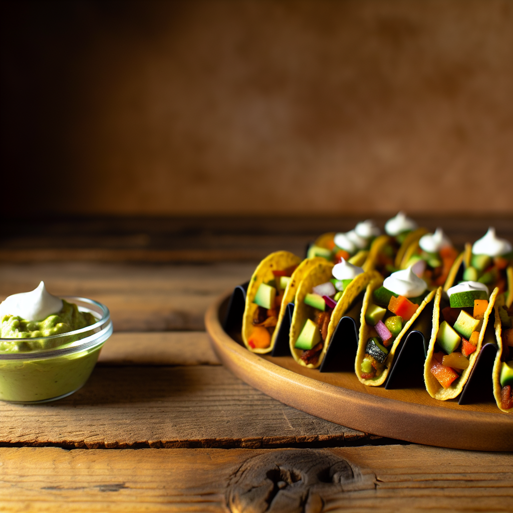 Vegane Mini-Tacos mit Avocado-Creme