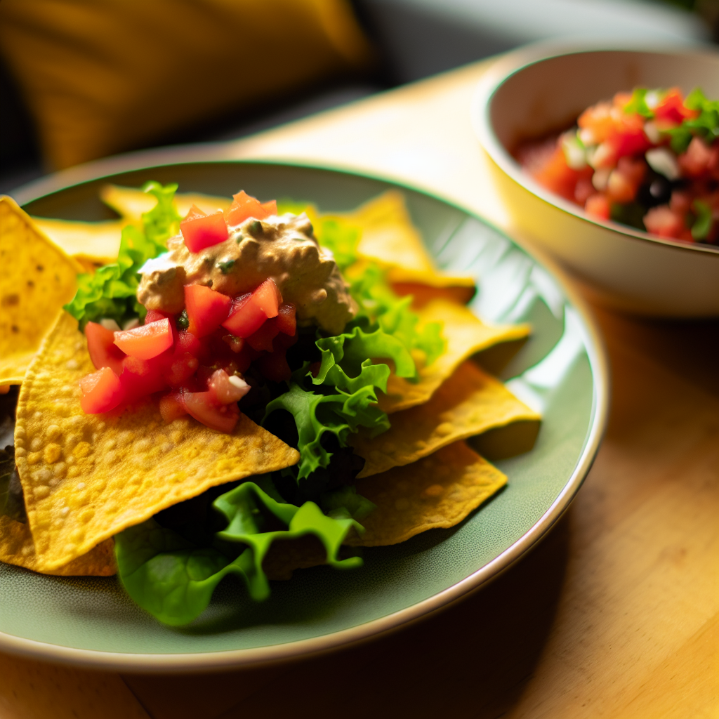 Vegane Nachos mit hausgemachter Salsa